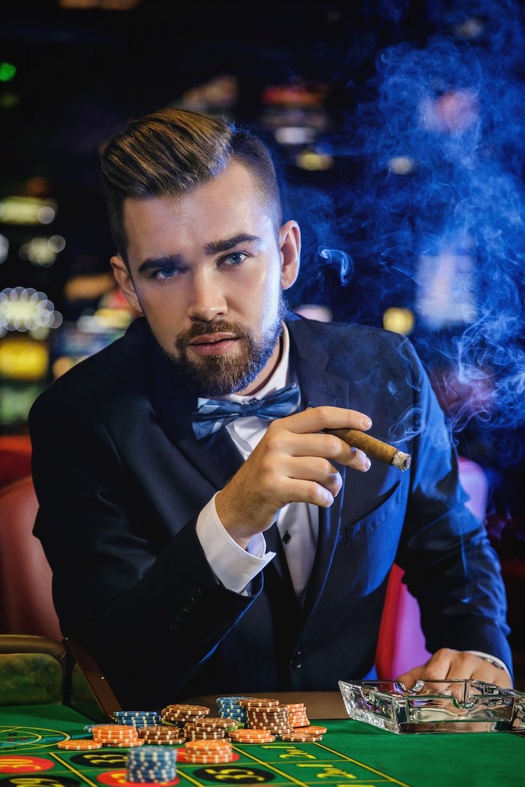 Tata letak area taruhan dan kontrol permainan Live Blackjack